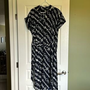 Lauren wrap nautical dress